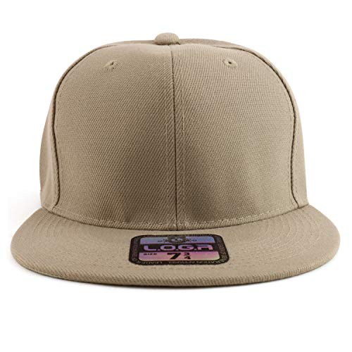 Trendy Apparel Shop Big Size Oversized Flat Bill Baseball Fitted Cap