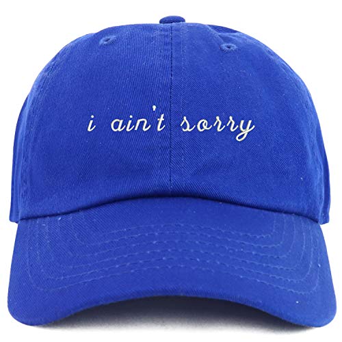 Trendy Apparel Shop Youth I Ain't Sorry Adjustable Soft Crown Baseball Cap