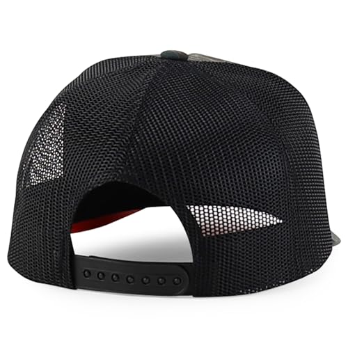 Trendy Apparel Shop 5 Panel Structured Crown Curved Bill Trucker Cap