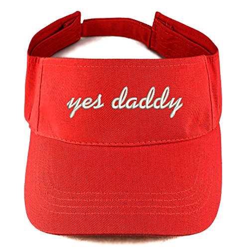 Trendy Apparel Shop YES Daddy Embroidered 100% Cotton Adjustable Visor