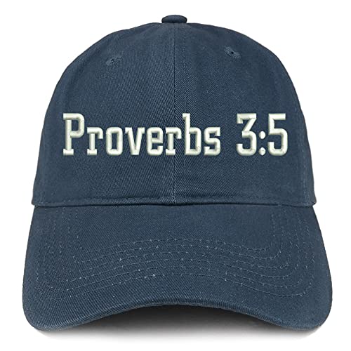 Trendy Apparel Shop Proverbs 3:5 Low Profile Soft Cotton Baseball Cap