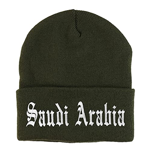 Trendy Apparel Shop Saudi Arabia Old English Embroidered Long Cuff Beanie