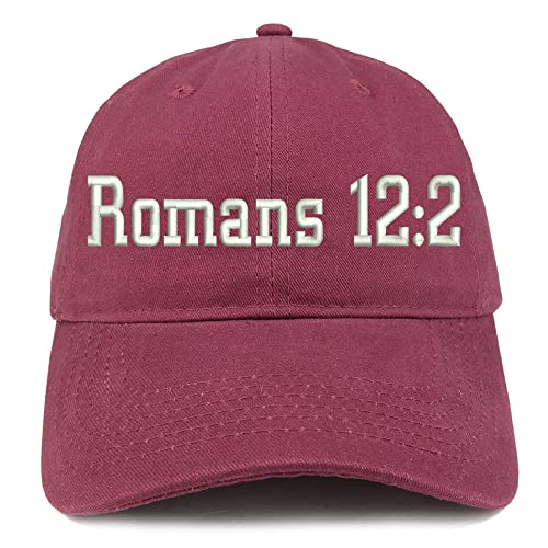 Trendy Apparel Shop Romans 12:2 Low Profile Soft Cotton Baseball Cap