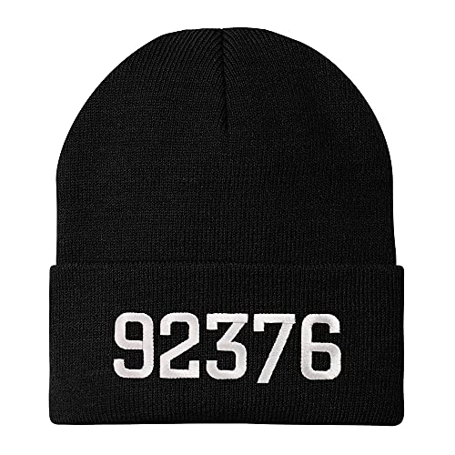 Trendy Apparel Shop 92376 Rialto CA Old English Embroidered Long Cuff Beanie