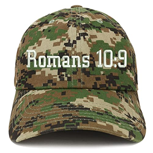 Trendy Apparel Shop Romans 10:9 Low Profile Soft Cotton Baseball Cap