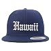 Trendy Apparel Shop Hawaii State Old English Embroidered Flatbill Snapback