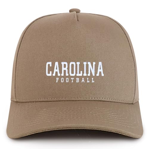 Trendy Apparel Shop Carolina Embroidered 5 Panel Structured Baseball Cap