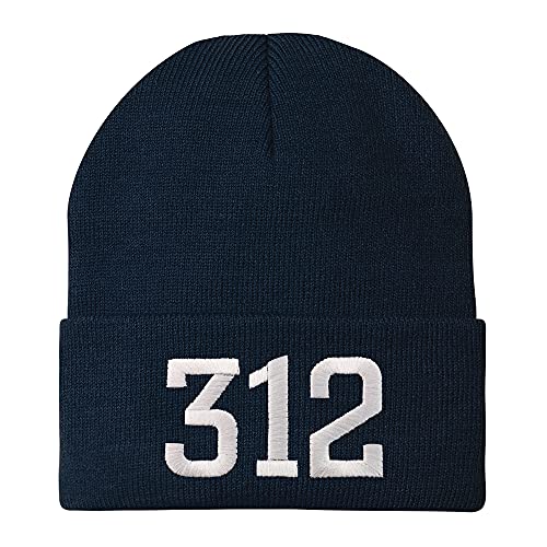 Trendy Apparel Shop 312 Chicago IL Old English Embroidered Long Cuff Beanie