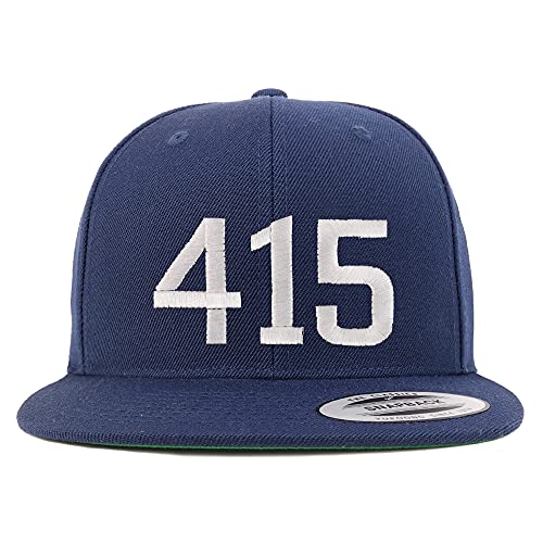 Trendy Apparel Shop 414 San Francisco CA Old English Embroidered Flatbill Snapback