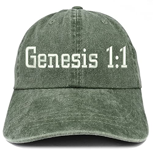 Trendy Apparel Shop Genesis 1:1 Washed Pigment Dyed Baseball Cap