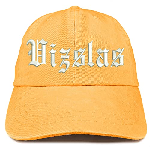 Trendy Apparel Shop Old English Vizslas Washed Pigment Dyed Baseball Cap