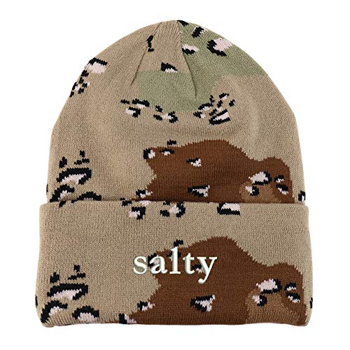 Trendy Apparel Shop Anti Social Embroidered Made in USA Camo Beanie