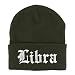 Trendy Apparel Shop Libra Old English Embroidered Long Cuff Beanie