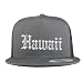 Trendy Apparel Shop Hawaii State Old English 5 Panel Flatbill Trucker Mesh Cap