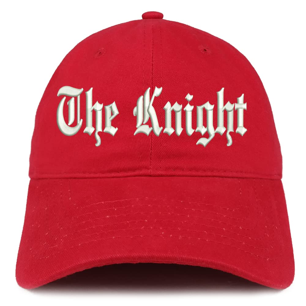 Trendy Apparel Shop The Knight Old English Low Profile Soft Cotton Baseball Cap