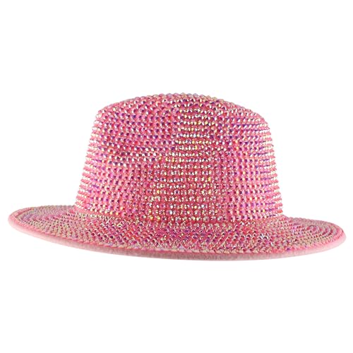 Trendy Apparel Shop Rhinestone Studded Bling Western Cowboy Cowgirl Hat