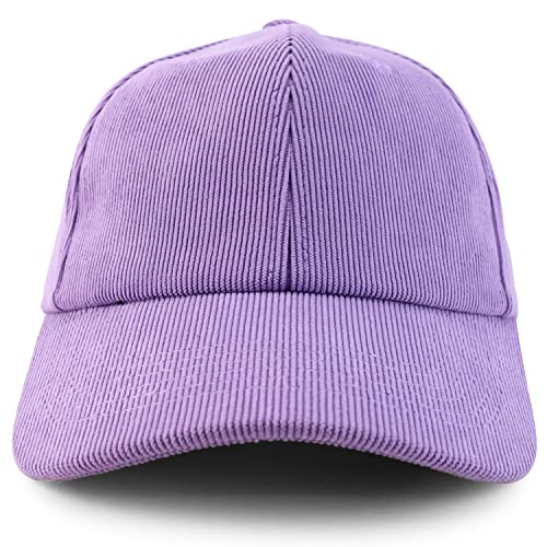 Trendy Apparel Shop Polyester Corduroy Structured Baseball Cap Dad Hat