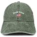 Trendy Apparel Shop Rhode Island USA Flag Pigment Dyed Washed Baseball Cap