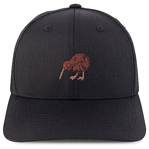 Trendy Apparel Shop Kiwi Bird Embroidered Patch Structured 6 Panel Snapback Baseball Cap