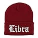 Trendy Apparel Shop Libra Old English Embroidered Long Cuff Beanie