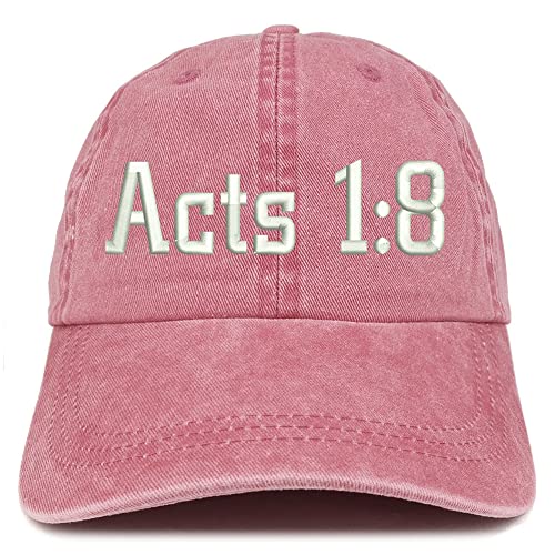 Trendy Apparel Shop Acts 1:8 Washed Pigment Dyed Baseball Cap