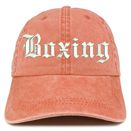 Trendy Apparel Shop Old English Boxing Washed Pigment Dyed Baseball Cap