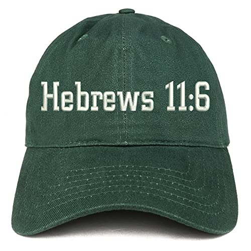 Trendy Apparel Shop Hebrew 11:6 Low Profile Soft Cotton Baseball Cap
