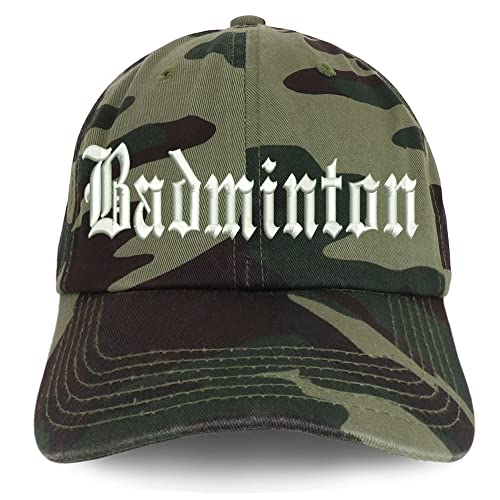 Trendy Apparel Shop Old English Badminton Low Profile Soft Cotton Baseball Cap
