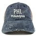 Trendy Apparel Shop PHL Philadelphia Embroidered Frayed Bill Trucker Mesh Back Cap