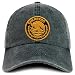 Trendy Apparel Shop Guerrero Mexico Gold Embroidered Patch Pigment Dyed Washed Baseball Cap