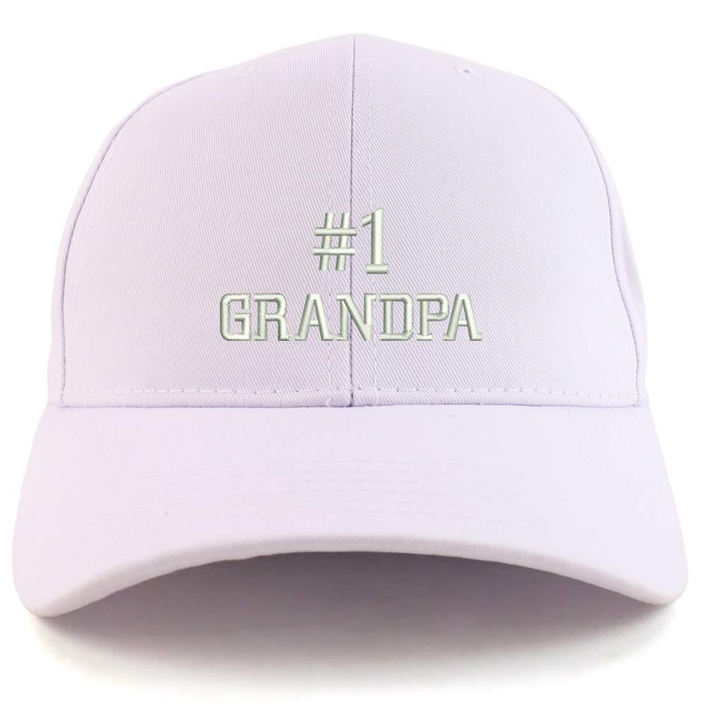 Trendy Apparel Shop Number 1 Grandpa Embroidered Sturctured Baseball Cap