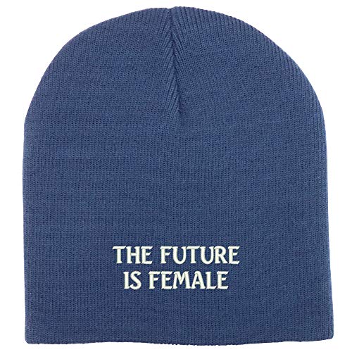 Trendy Apparel Shop The Future is Female Acrylic Winter Knit Skull Short Beanie