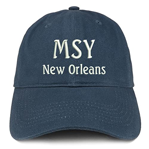 Trendy Apparel Shop MSY New Orleans Low Profile Soft Cotton Baseball Cap