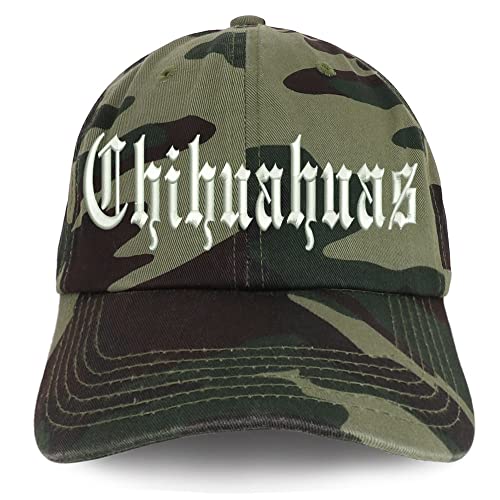 Trendy Apparel Shop Old English Chihuahuas Low Profile Soft Cotton Baseball Cap