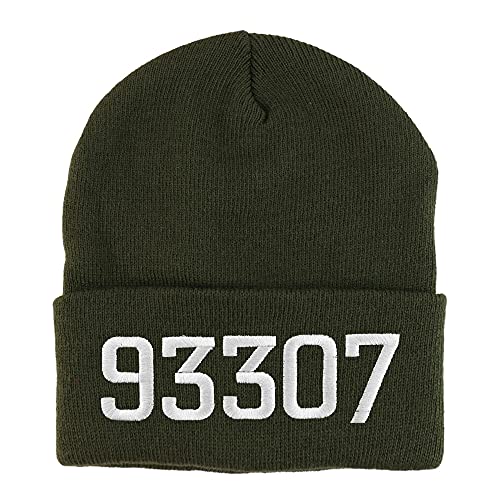 Trendy Apparel Shop 93307 Bakersfield CA Old English Embroidered Long Cuff Beanie