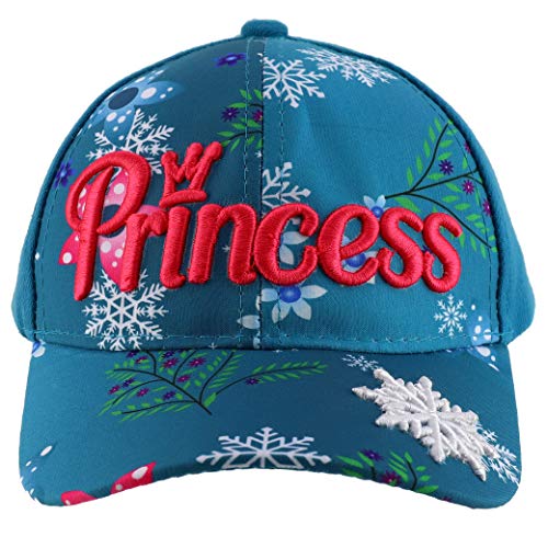 Trendy Apparel Shop Princess Crown Embroidered Two Tone Kids Baseball Cap