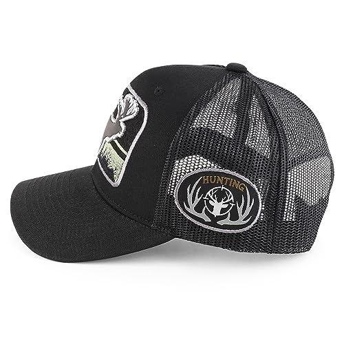 Trendy Apparel Shop Buck Hunting 3D Embroidered Mesh Back Baseball Cap