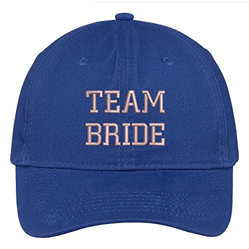 Trendy Apparel Shop Team Bride Wedding Theme Embroidered Soft Crown Cotton Cap