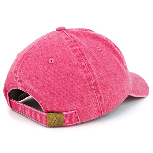 Trendy Apparel Shop Number 7 Patch Pigment Dyed Washed Baseball Cap
