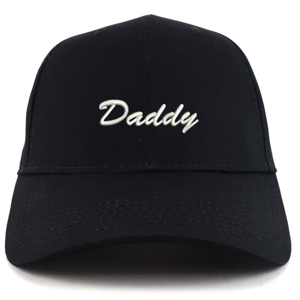 Trendy Apparel Shop Daddy Script Font Embroidered Sturctured Baseball Cap