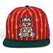 Trendy Apaprel Shop 5 Panel Bear Money Design Embroidered Flatbill Snapback Cap