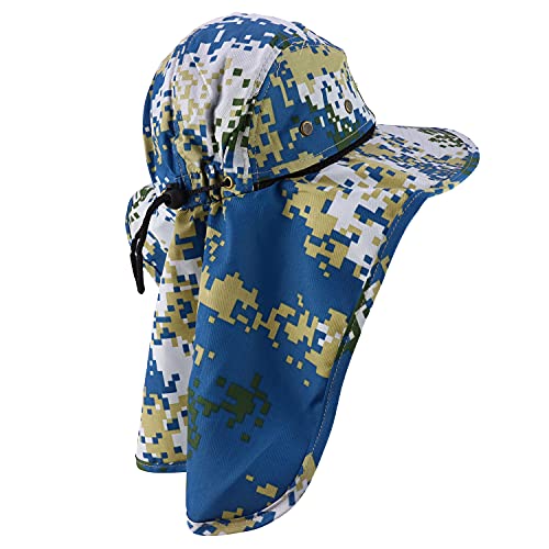 Trendy Apparel Shop Outdoorsman Sport Activity Large Bill Flap Boonie Mesh Cap