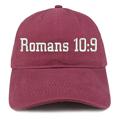 Trendy Apparel Shop Romans 10:9 Low Profile Soft Cotton Baseball Cap