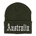 Trendy Apparel Shop Australia Old English Embroidered Long Cuff Beanie