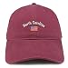 Trendy Apparel Shop North Carolina USA Flag Low Profile Soft Cotton Baseball Cap