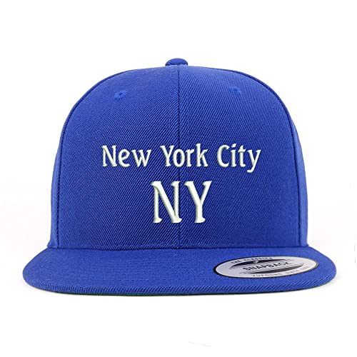 Trendy Apparel Shop New York City NY Embroidered Flatbill Snapback