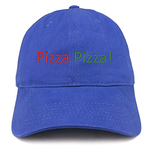 Trendy Apparel Shop Pizza Pizza Embroidered Unstructured Cotton Dad Hat