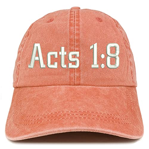 Trendy Apparel Shop Acts 1:8 Washed Pigment Dyed Baseball Cap