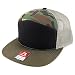 Trendy Apparel Shop Structured High Profile 7 Panel Flat Bill Mesh Back Snapback Cap
