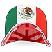 Trendy Apparel Shop 5 Panel Structured Trucker Cap with Mexico Flag Design Undervisor